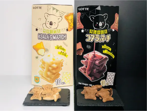 【零食餅乾】LOTTE樂天￭小熊餅乾 x 香濃煉乳&濃黑巧克力風味