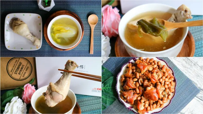 【宅配美食】鄧師傅功夫菜 享受一個人的單身雞湯不寂寞 元寶花生/剝皮辣椒燉雞湯/干貝娃娃菜燉雞湯