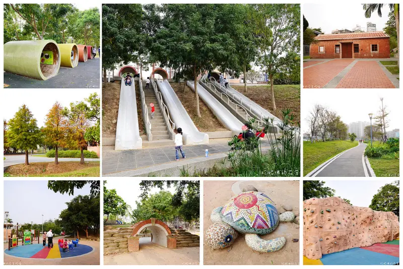 【桃園-中壢區】有好玩的時空隧道溜滑梯也可騎乘單車適合親子同遊的「老街溪河川教育中心&新勢公園」