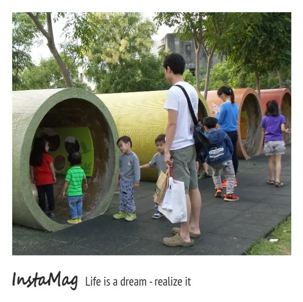 【桃園景點】老溪街河川教育中心水管溜滑梯        
      