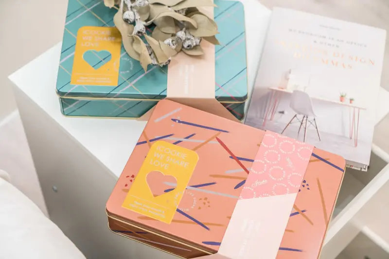 手工喜餅禮盒｜iCookie私房手作 新品鐵盒【LOVE樂芙禮盒】精緻手工餅乾