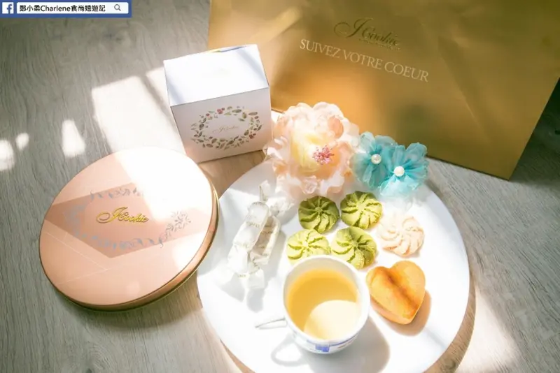 【網購美食】iCookie私房手作‧愛曲奇系列鐵盒餅乾－京韻抹茶／浪漫玫瑰～客製化下午茶／禮盒送禮體面又大方(邀約)