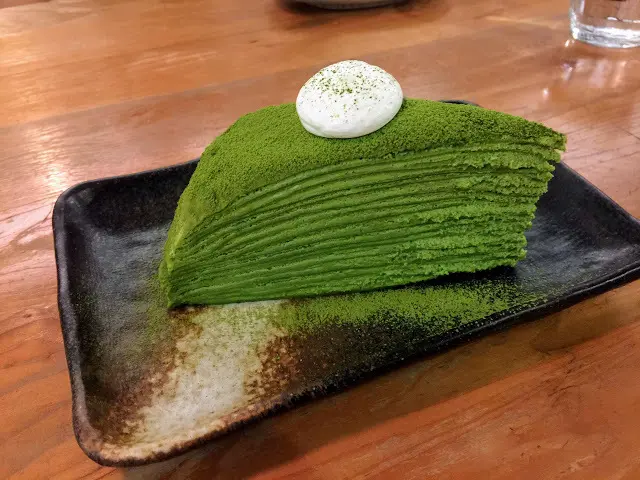 第19個抹茶千層，六丁目咖啡，同場加映焦糖海鹽抹茶生乳酪
