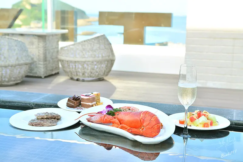 野柳泊逸渡假酒店:頂樓池畔酒吧Aqua Queen 訂結婚禮宴會景觀餐廳 北海岸