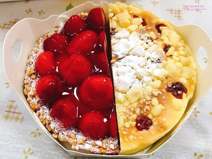 橘村屋-臺北中正-草莓派+蔓越莓乳酪雙拼組合，母親節蛋糕推薦