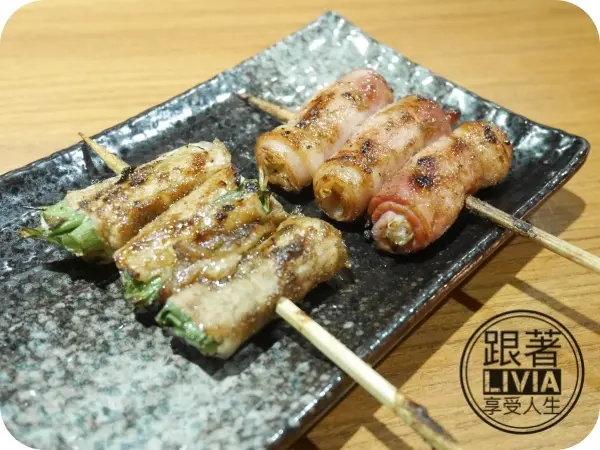 美食。餐廳│ 台北中山區 中山捷運站 柒-串燒屋  創意串燒 海鮮燒烤超鮮美 內用外帶都來柒串燒屋 ❤跟著Livia享受人生❤