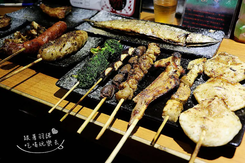 【羽諾食記】『柒-串燒屋 』❤$15元現點現烤 不油炸 超高CP值串燒❤食尚玩家力推 捷運善導寺平價串燒