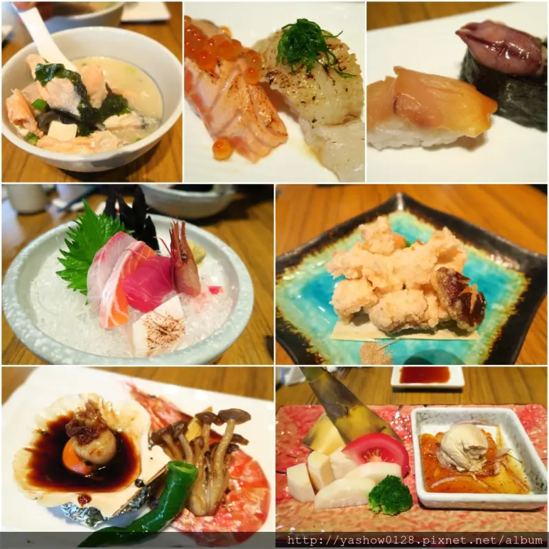 台中北區。本壽司~~除一般單點的日式料理外，還有880元起跳的無菜單料理，要事先預約才吃的到~食材新鮮好吃，精緻呈現，吃的有滿意~~