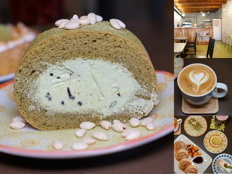 CIAO caf’e街頭巧遇|爆漿手作抹茶生乳捲，季節限定栗子生乳捲，大人口味限定！北斗媽祖廟旁溫馨風格咖啡館。