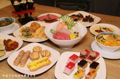  南港Buffet吃到飽『寒舍樂廚』親子餐廳/捷運南港展覽館/60種甜點任你吃/日式料理/各式異國料理