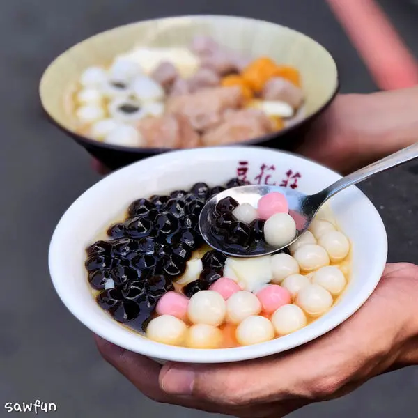 【台北美食】豆花莊 台北平價甜品 豆花剉冰 寧夏夜市美食 雙連站甜點 必點芝麻湯圓 珍珠 芋頭 寧夏圓環