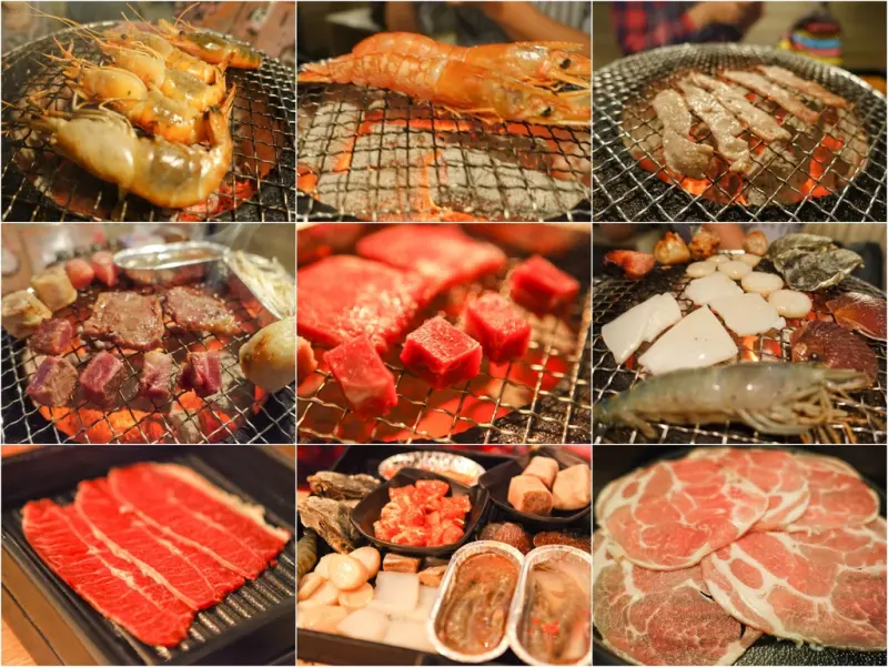 『新莊美食』上禾町日式燒烤 X 頂級食材。無骨牛小排。骰子牛。松板豬。泰國蝦。生蠔吃到飽