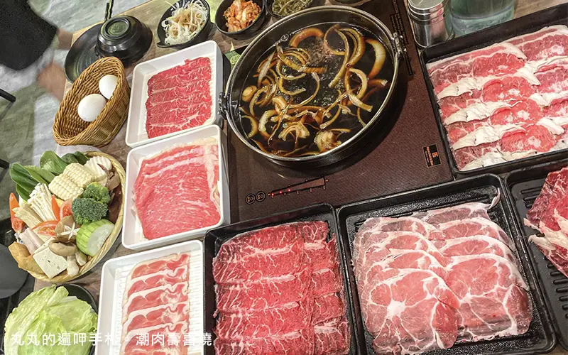 大安吃到飽餐廳。潮肉2.0壽喜燒東豐店+59元和牛吃到飽。CP值高、創意多種吃法、貼心桌邊服務(菜單Menu價格)