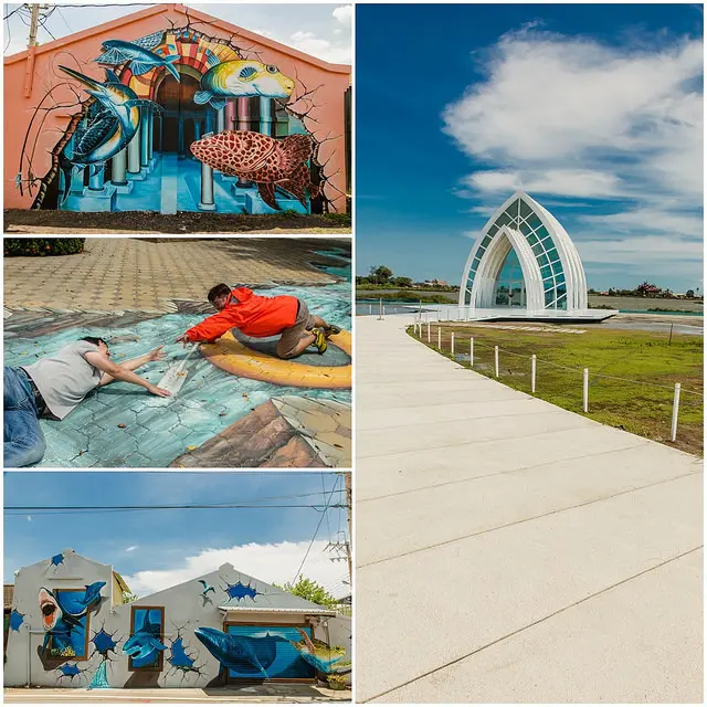 【嘉義+台南景點】嘉義布袋-好美3D立體彩繪+台南石門-水晶教堂