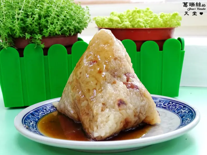 永和美食：大家美食館-在地40年老店，溪洲市場內傳統銅板美食，令人懷念的嘉義肉粽(南部粽)！捷運頂溪站1號出口後方