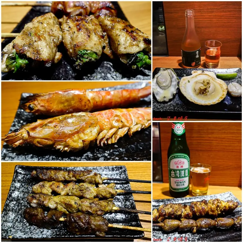 【台北中山】柒 串燒屋 捷運善導寺站美食(可外帶) - 15元起，超親民銅板價，現烤串燒，臉書打卡，串燒買柒送一 (邀約)