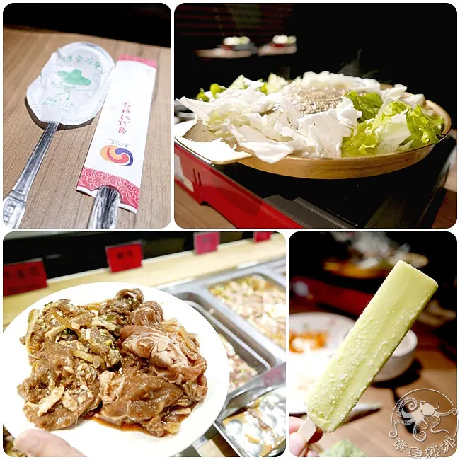 韓式銅盤烤肉【台北車站/吃到飽】，多款小菜、熟食、湯品無限供應，來支哈密瓜冰棒做完美結尾。