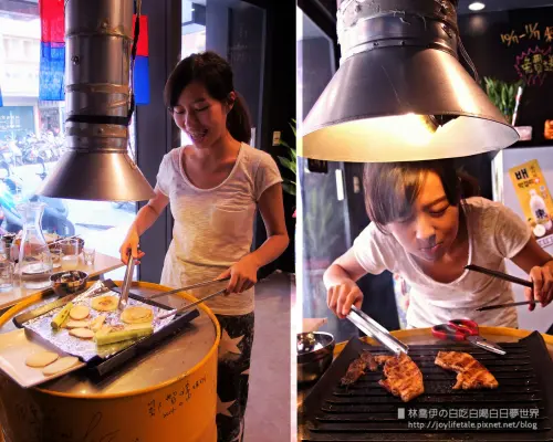 ▋燒桶子韓風立燒。圍著汽油桶我們罰站吃燒烤▋