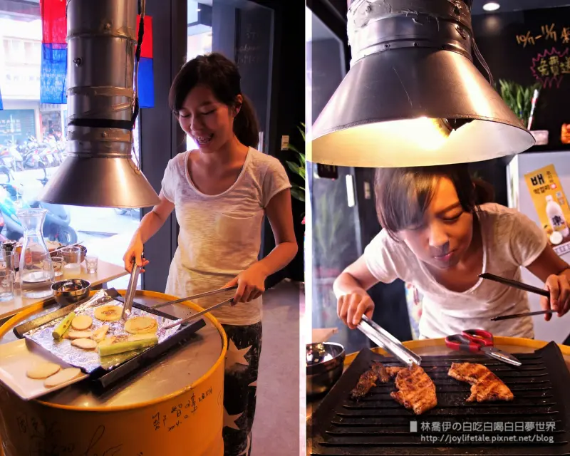 ▋燒桶子韓風立燒。圍著汽油桶我們罰站吃燒烤▋