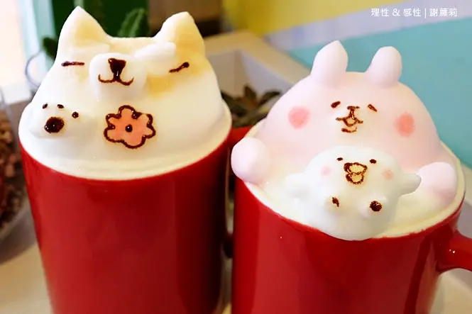 《桃園平鎮♥食記》理性＆感性cafe。喚醒你心目中的小女孩，卡娜赫拉、小柴犬、貓咪先生，超療癒的立體拉花把心都給融化囉！