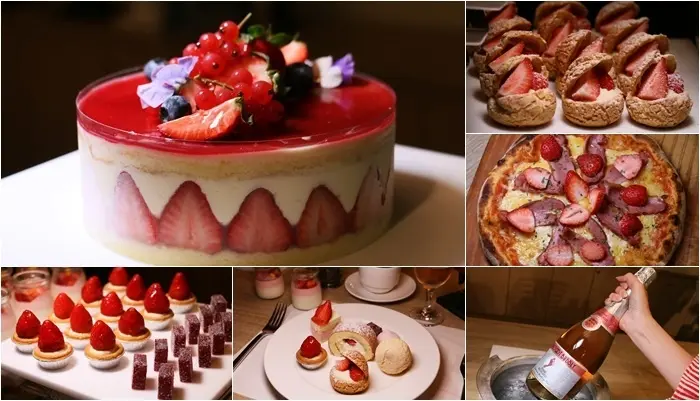 台北buffet吃到飽『凱撒大飯店Checkers自助式餐廳』2020草莓季推出13款草莓甜點、草莓披薩、草莓咖啡、牛排、螃蟹、生啤酒、紅白酒吃到飽！(台北車站)