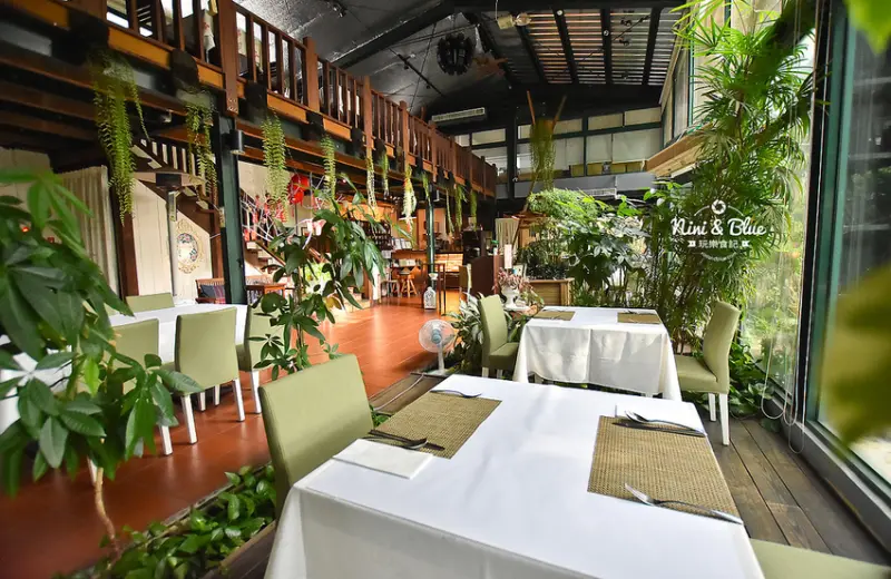 千樺花園 |台中新社森林系約會餐廳，精緻法式料理、手沖咖啡，庭園婚禮餐廳推薦 Nini and Blue 玩樂食記