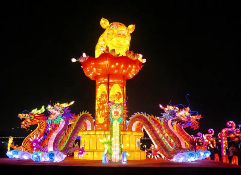 新北市祈福燈會2019：五大燈會主題熱鬧登場，北台灣不能錯過的大型燈會【大臺北都會公園】