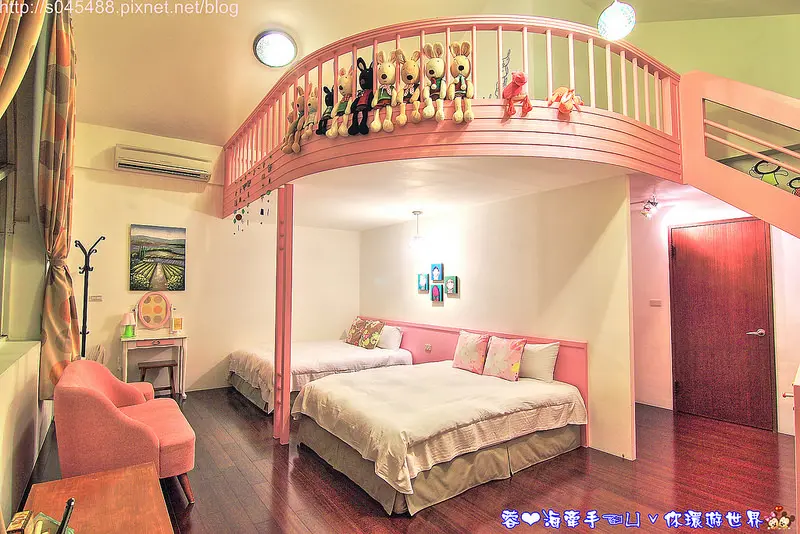 【宜蘭▍親子民宿】熙緹歐風民宿♥披上鵝黃色外衣的城堡，C/P值超高平價民宿，裡頭閣樓房型好適合小朋友