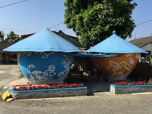 ☞【雲林 虎尾】堀頭彩繪村 堀頭里 堀頭社區 小鹿 星空 彩繪村 可愛景點