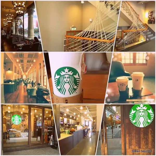 (台北捷運大橋頭周邊美食)「Starbucks Coffee 統一星巴克保安門市」---華麗巴洛克風格古蹟美麗變身， 新舊交融喝出新氛圍。
