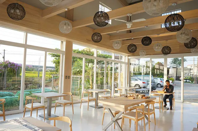 台中美食~蓋在稻田裡的夢幻玻璃屋 Eve&T田中間輕食館 Eve & T 鬆餅與義式冰淇淋專門店  11月15日就在田中間開幕