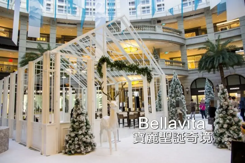 【台北活動】2018BELLAVITA寶麗聖誕奇境／貴婦百貨變成夢幻雪白世界，今年耶誕打卡必拍