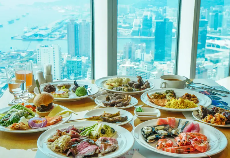 [高雄自助餐推薦]君鴻國際酒店百匯栢麗廳-高雄最美高空自助餐餐廳x豐富菜色高C/P值 - 美食好芃友