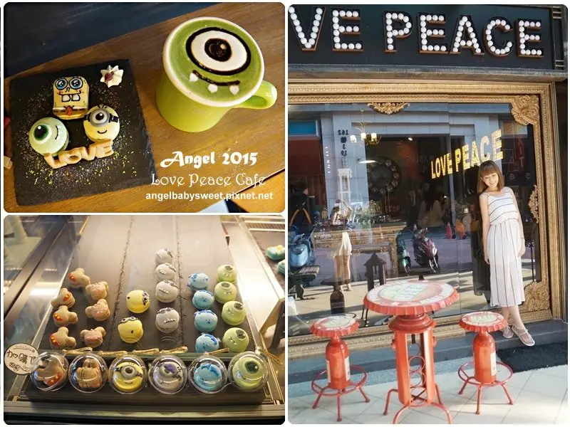 「台中逢甲」敲可愛馬卡龍，百老匯風格療育系小店Love Peace Café ❤