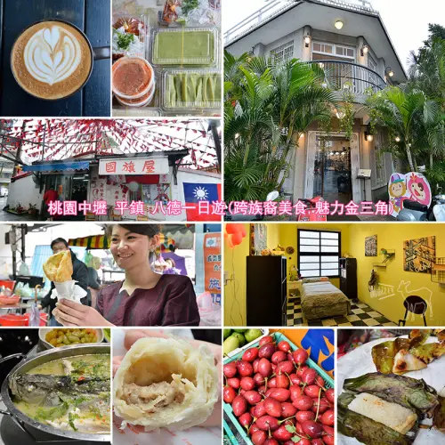 桃園一日遊:愛上哥們偶像劇景點八塊畫室,忠貞市場跨族裔美食,沛芳有機農場