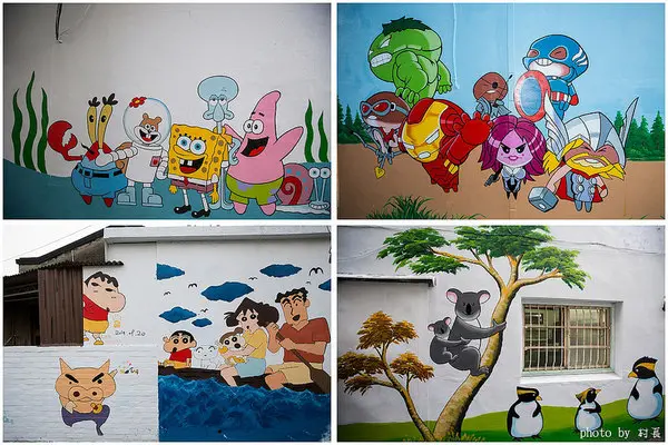 【遊記】｛台南。善化區｝紅磚牆的新外套-胡厝寮外婆的彩繪牆        
      