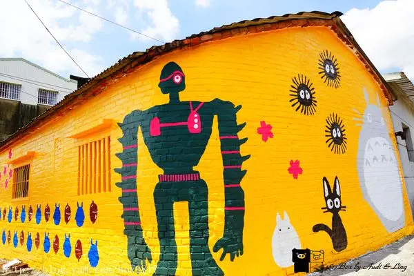 【台南。善化】胡厝寮。外婆家的彩繪牆