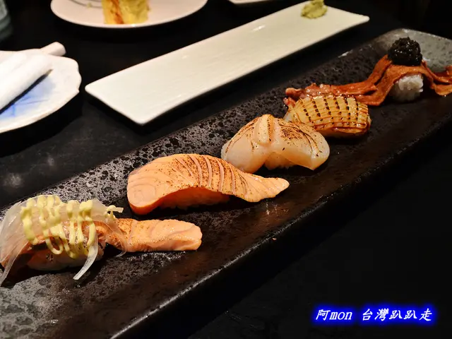 <台中西區>食記:元手壽司~炙壽司和干貝握壽司表現較優(22款壽司攻略)