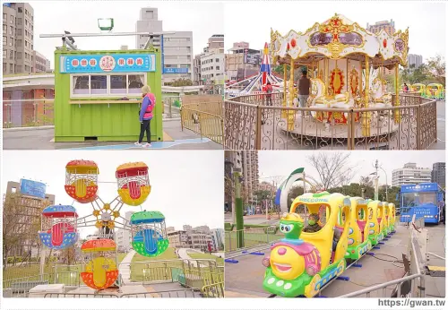 草悟廣場期間限定青蘋果遊樂園 | 旋轉木馬、海盜船都搬過來了!! 