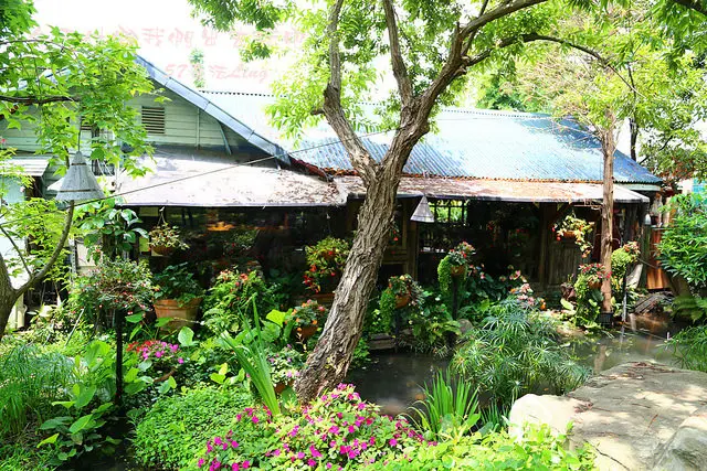 [南投⊙中興新村]松濤園。庭園景觀。不用餐也可來拍照