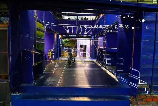 [ 台南⊙南區]藍晒圖文創園區。拍藍晒。逛藍晒。饗藍晒。越夜越美麗