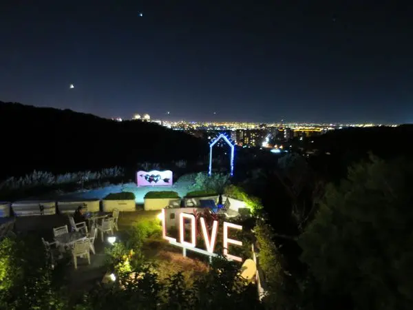 *桃園咖啡館*銀河鐵道咖啡館，浪漫LOVE造景，看高鐵、賞夜景的景觀餐廳!