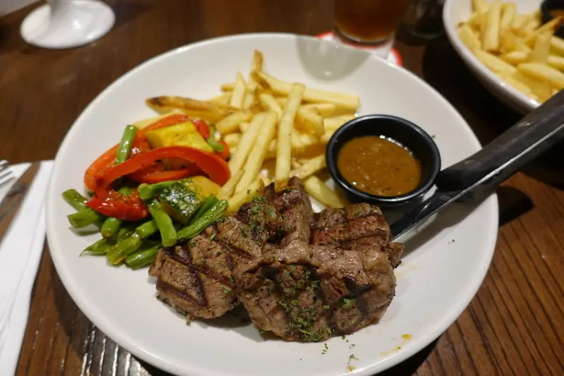 (胖樺食記)台北西門推薦聚餐美式餐廳TGI FRIDAYS/沙朗牛排炸物拼盤happyhour調酒買一送一/捷運西門站劍南站信義區美食