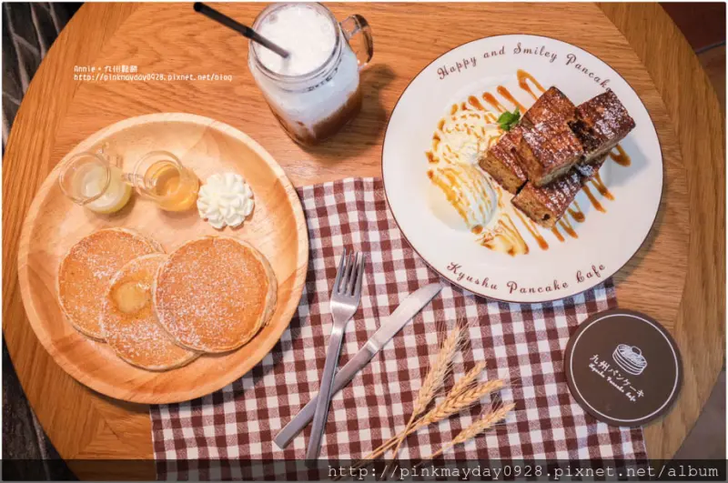 ✿台北✿ 100%選用來自九州的穀麥 經典牛奶鬆餅吃起來鹹香扎實鬆軟綿Q 搭配的白酒蜂蜜醬很特別 ➜ 九州鬆餅咖啡 富錦店