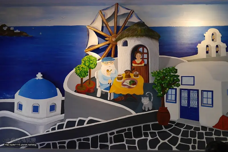 台中●餐廳●南歐choice3(高cp值，希臘風裝潢，一元套餐)