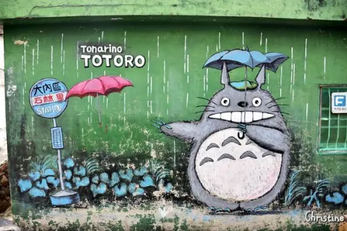 【台南。景點】大內區 / 大內龍貓公車站，獨特彩繪村，IG拍照景點