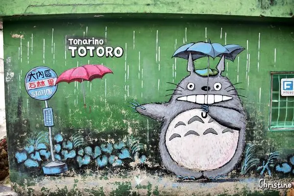 【台南。景點】大內區 / 大內龍貓公車站，獨特彩繪村，IG拍照景點