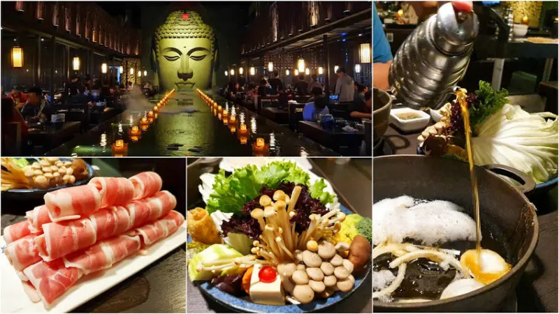 【高雄火鍋】天水玥秘境鍋物殿 在大佛面前吃火鍋不是傳說~是真的！棉花糖壽喜燒 個人鍋｜附免費停車場