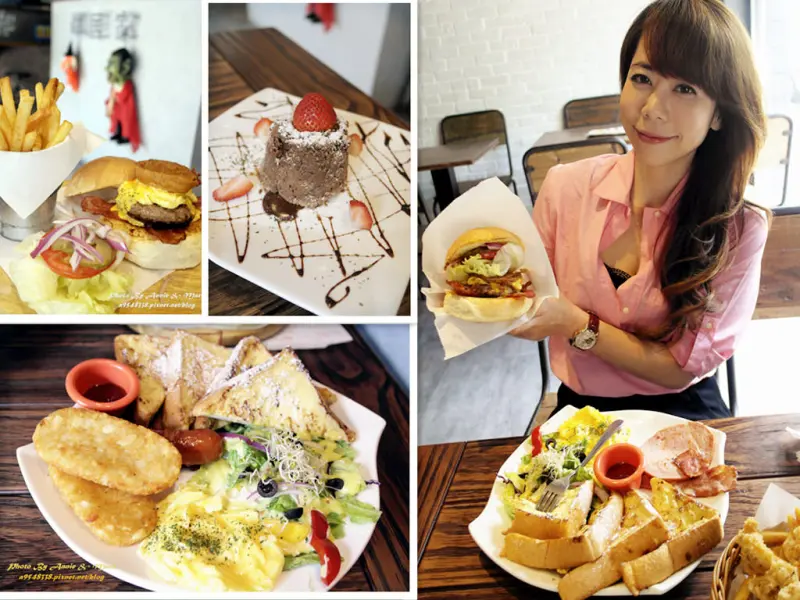 ◎【台北信義  鄰居家 NEXT DOOR(松菸店)】超滿足之..美式早午餐＆手打牛肉漢堡，還有女孩必點之熔岩巧克力！
