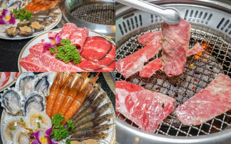 台中日月燒烤 | 台中燒肉吃到飽推薦，無煙燒烤699元生食級天使紅蝦、美國霜降雪花牛無限放送，適合朋友聚餐，大口吃肉超過癮。 - 螞蟻幫的櫥櫃